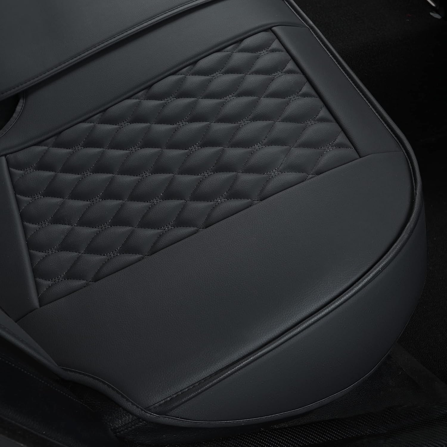 Vankerful Universal PU Leather Car Seat Covers for SUVs & Sedans