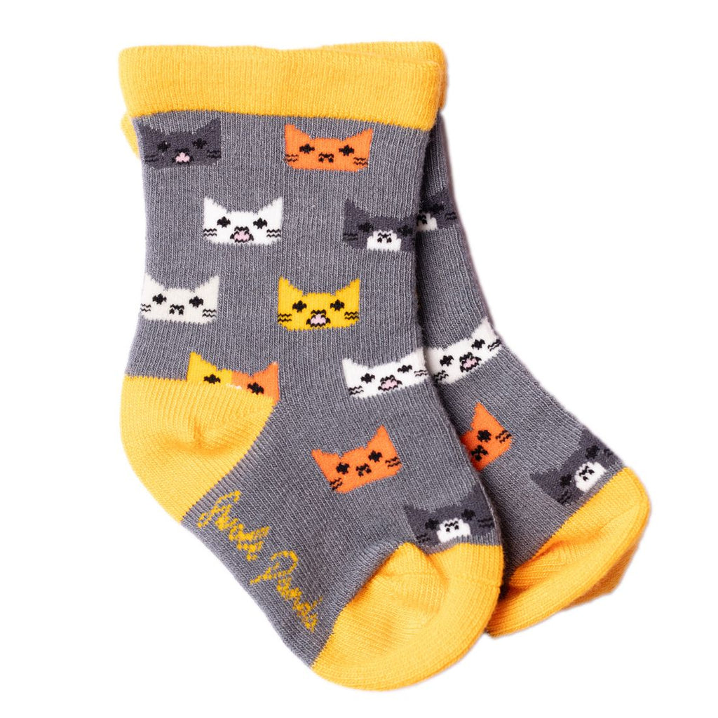 Swole Panda Children's Cat Bamboo Socks – Seamless & Breathable