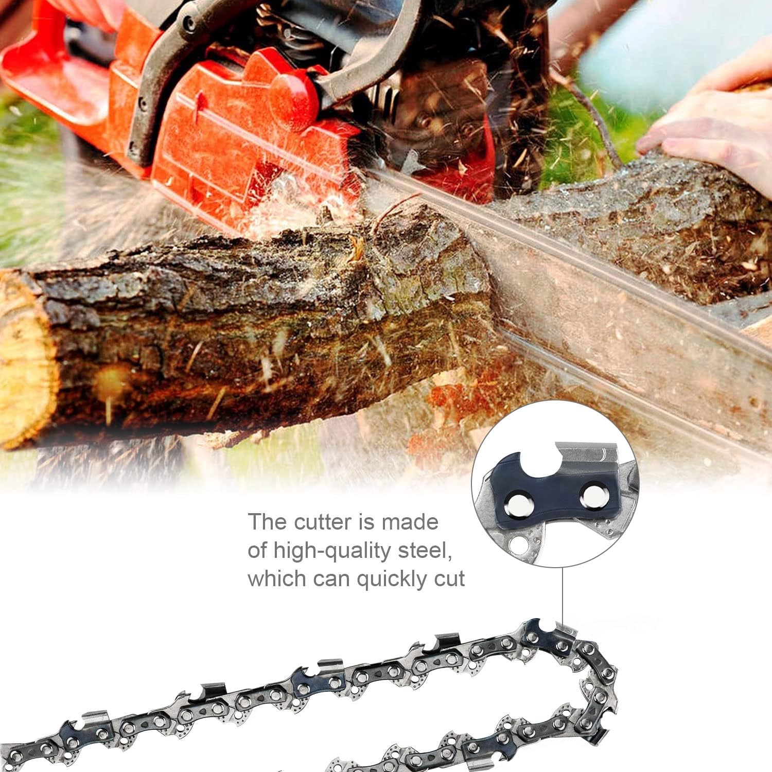 Massive Discounts 16-Inch Chainsaw Chains | 3/8" Pitch 56DL 4-Pack