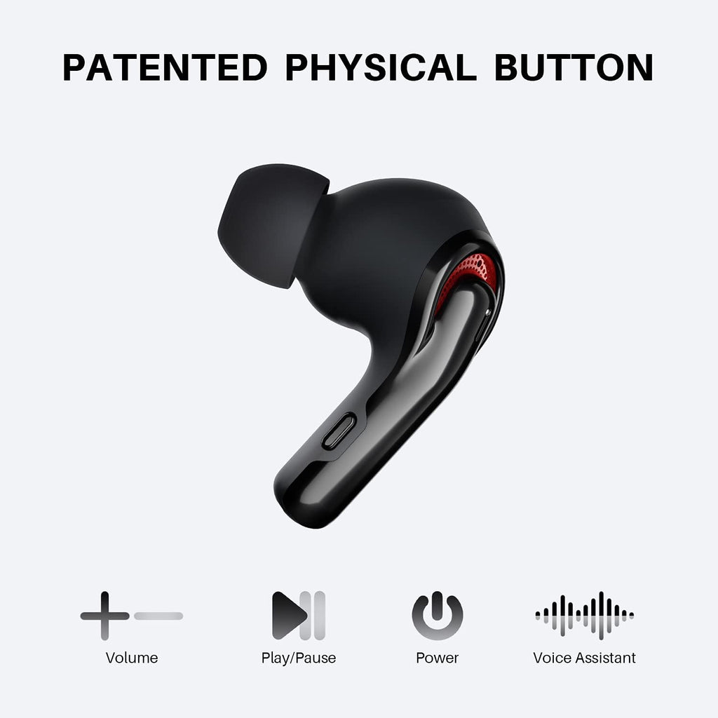 Tribit FlyBuds C1 Wireless Earbuds | Bluetooth 5.2 | 50H Playtime