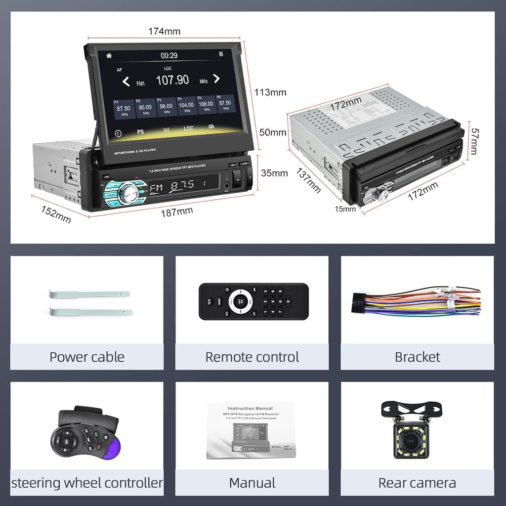 Massive Discounts 7" Single Din Car Stereo | CarPlay & Android Auto