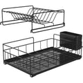 KINGRACK 2 Tier Dish Drainer Rack | Chrome Kitchen Drying Rack