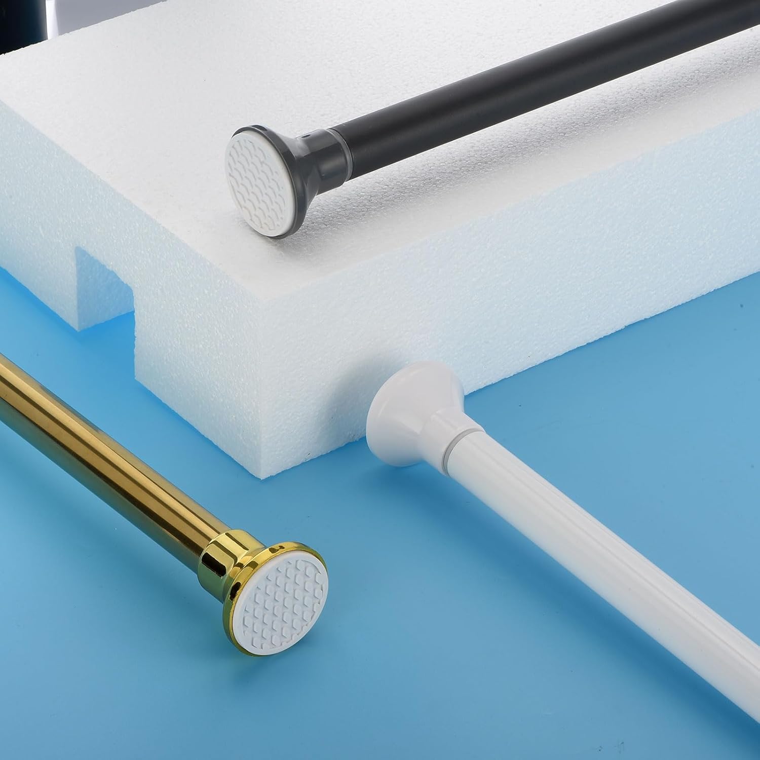Massive Discounts Gold Stainless Steel Tension Shower Curtain Rod | 70-120cm