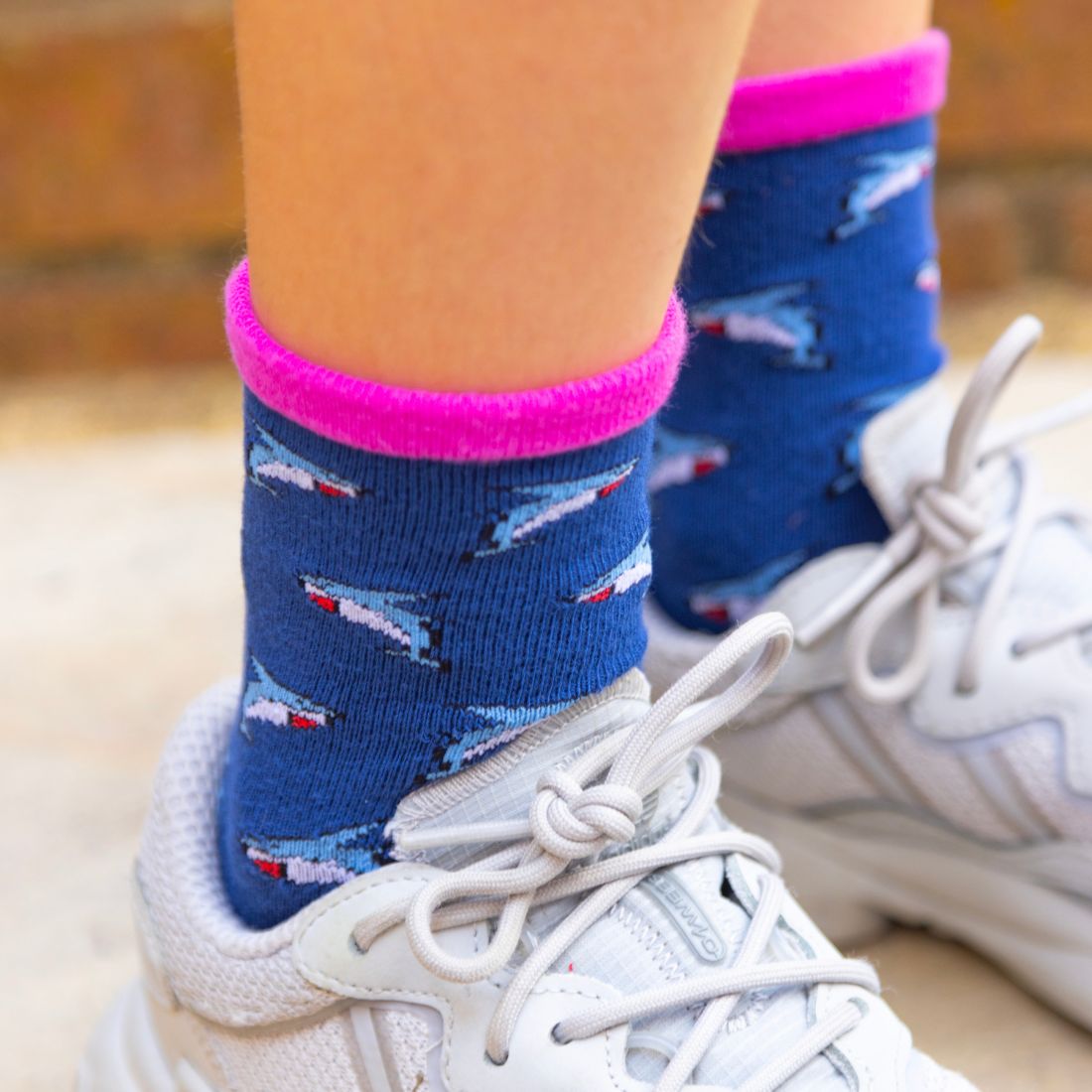 Swole Panda Shark Matching Bamboo Socks – Sustainable Novelty Socks