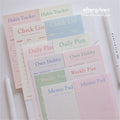LuLuFun Studio Afterglows Memo Note Pad - 60 Sheets Daily Planner