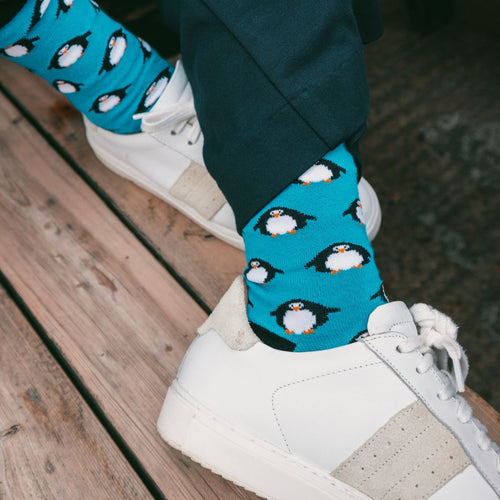 Swole Panda Penguin Matching Bamboo Socks | Family Twinning Set