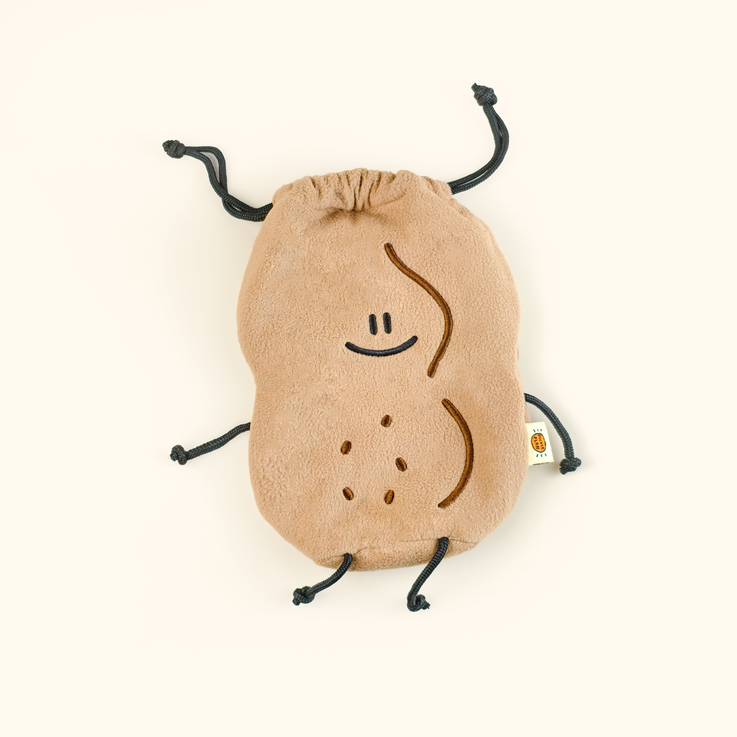 LuLuFun Studio Peanut Soft Bag – Handmade Polar Fleece Plush Pouch