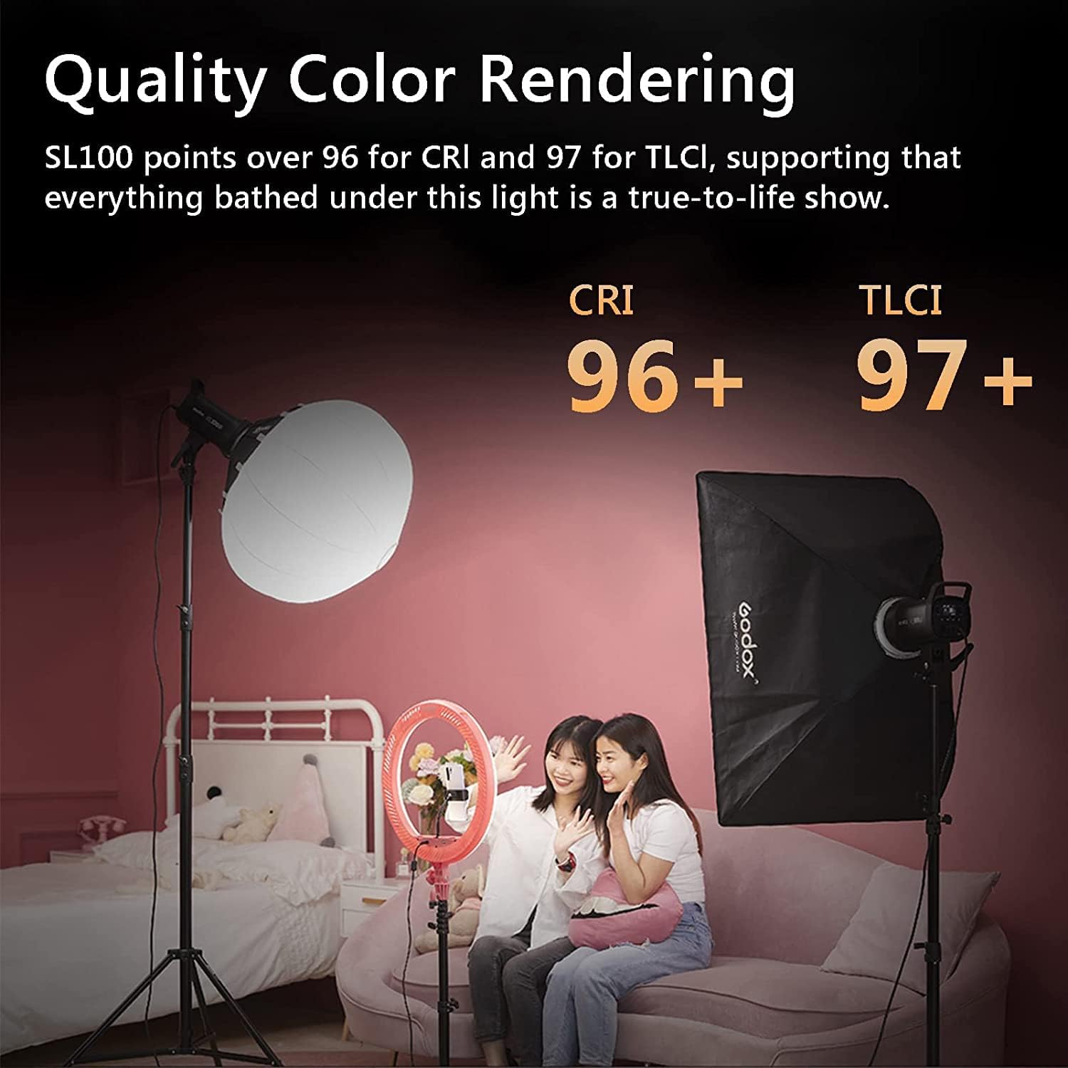 Godox SL100D 100W LED Video Light | 5600K Daylight Bowens Mount