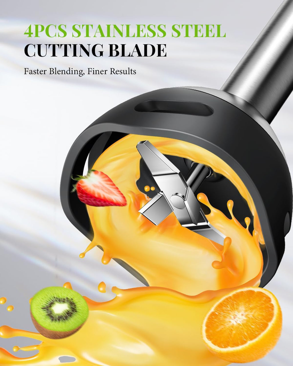 SHARDOR 1200W 6-in-1 Hand Blender | 20-Speed Titanium Blade Stick Mixer