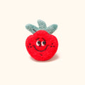 LuLuFun Studio Strawberry Needle Felted Brooch – Handmade Cute Pin