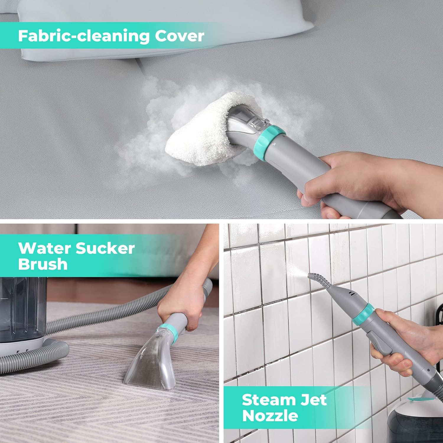 HAUSHOF StainZapper Vapo 3-in-1 Steam & Hot Water Carpet Cleaner