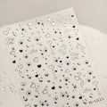 LuLuFun Studio Heart 5D Nail Deco Stickers - DIY Manicure Art Decals