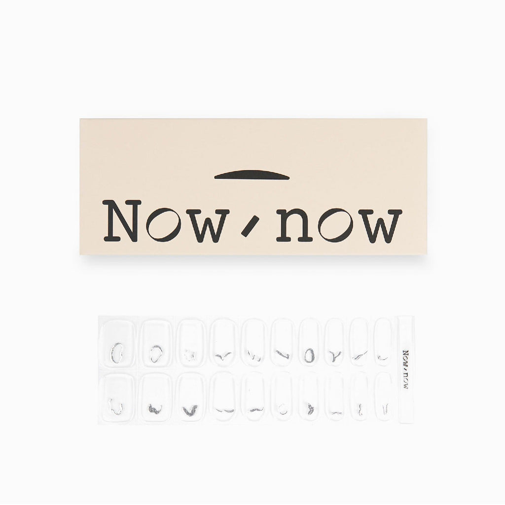 LuLuFun Studio Y2k Silver Nail Wraps – Metallic Decals for Acrylic Nails