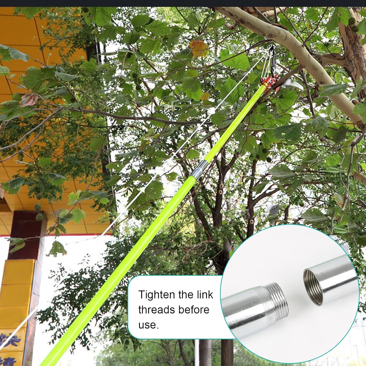 Maxant 8m Tree Pole Pruner – Manual Pole Saw with Pruning Scissors