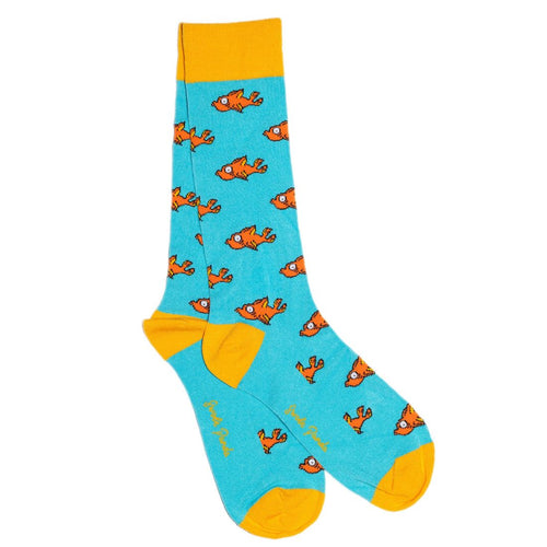 Swole Panda Guppy Fish Bamboo Socks – Sustainable & Breathable