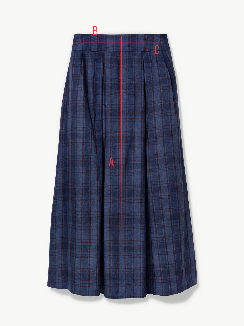 No More Nobody Valery High-Waisted Organic Irish Linen Maxi Skirt