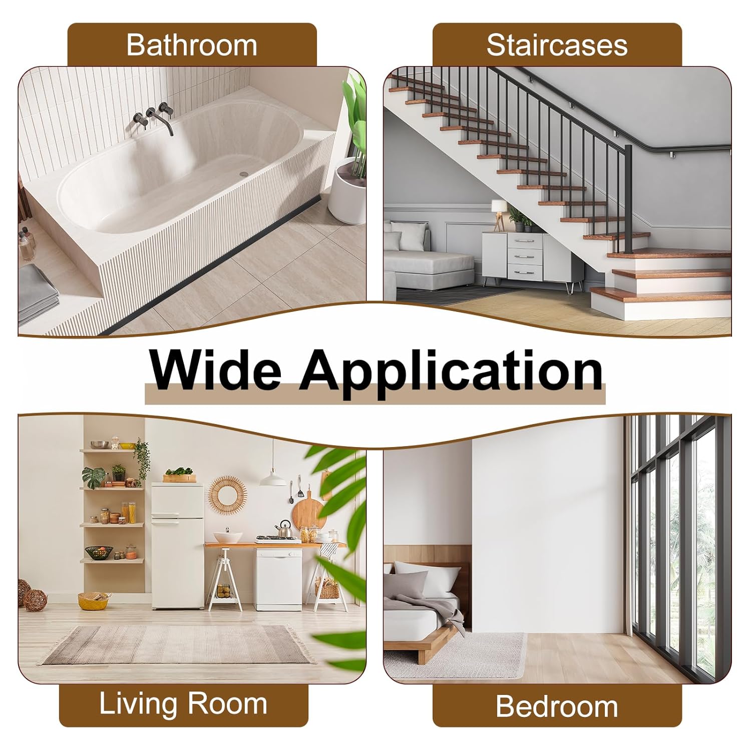 Massive Discounts Aluminum Floor Transition Strips – 3pcs Silver 2.9ft