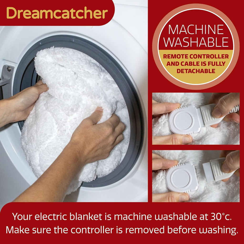 Dreamcatcher Double Electric Blanket | Soft Fleece 3 Heat Settings