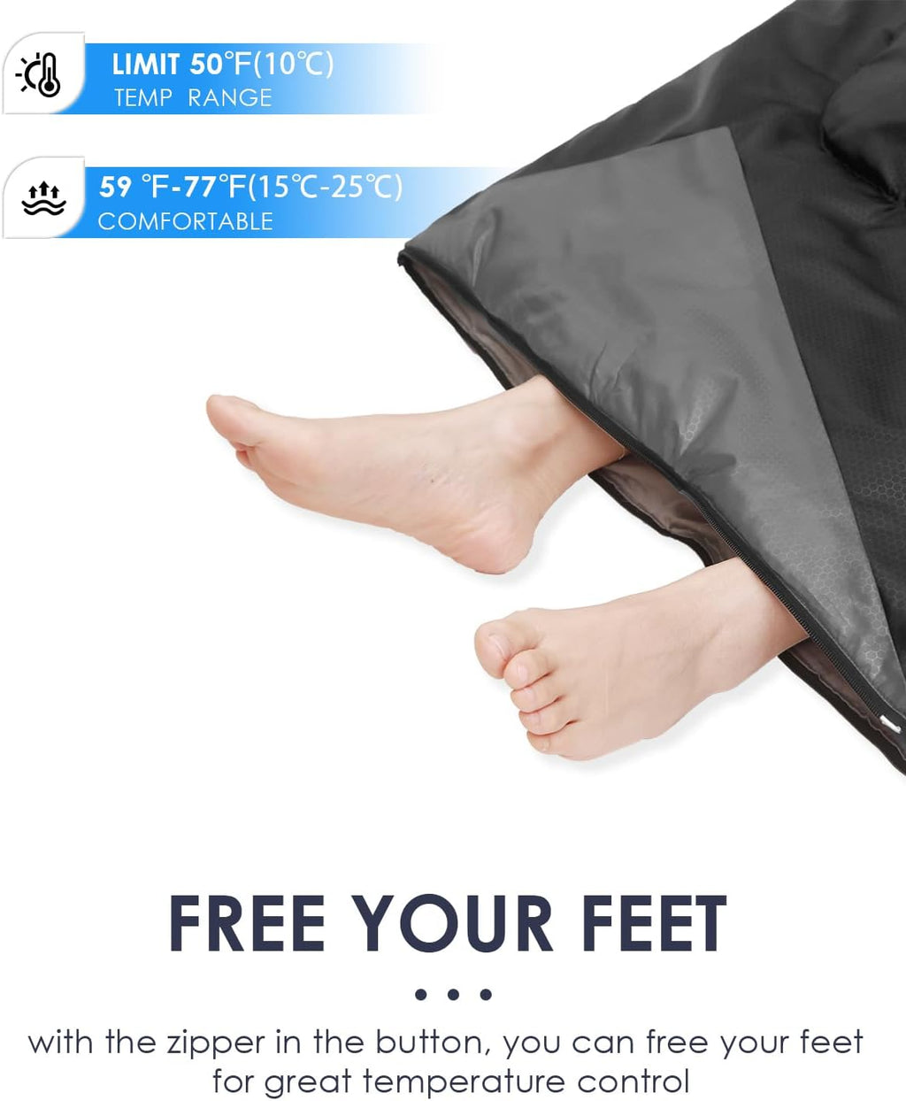 Massive Discounts Lightweight 3-Season Waterproof Camping Sleeping Bag
