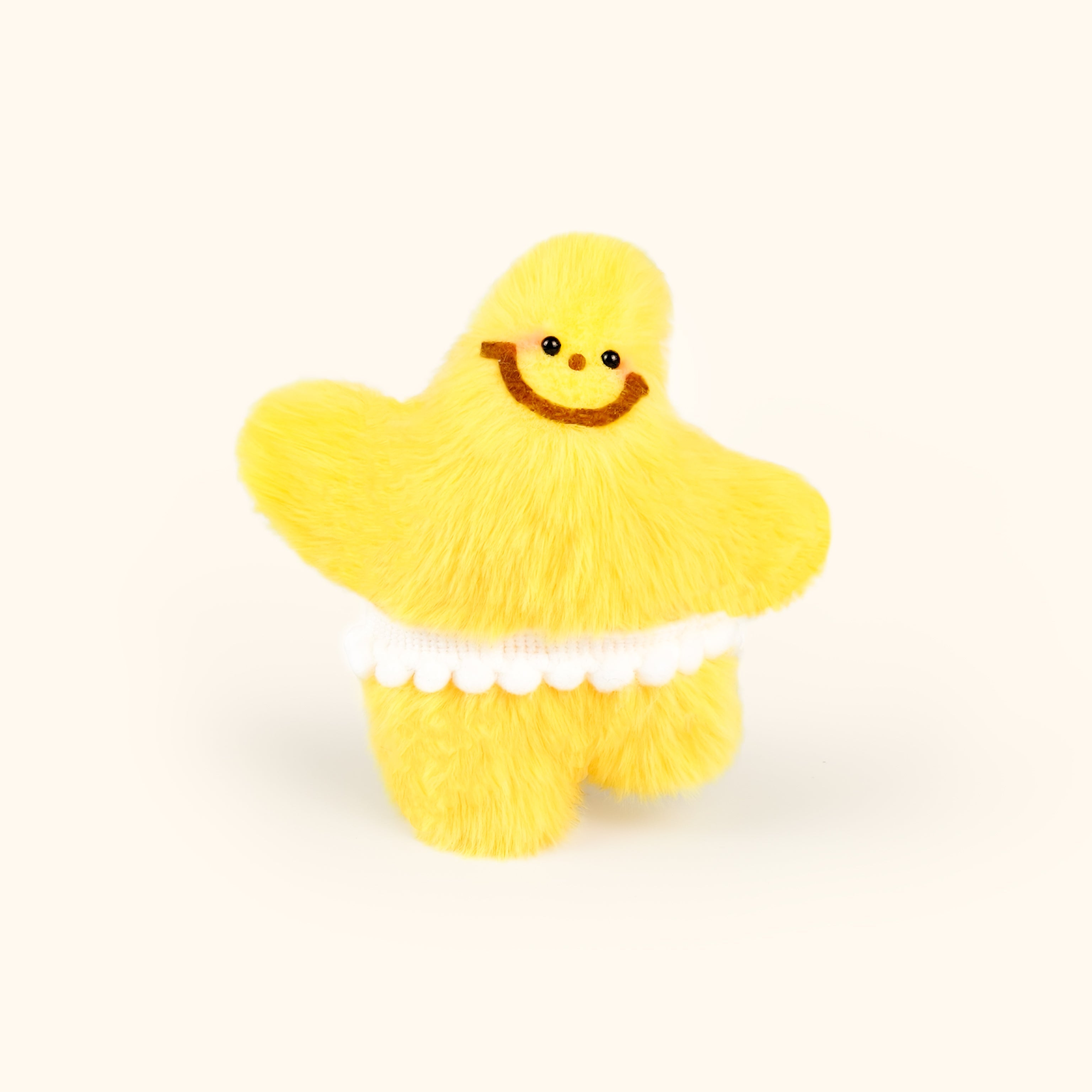 LuLuFun Studio Star Plush Charm – Handmade Polar Fleece Hairy Toy