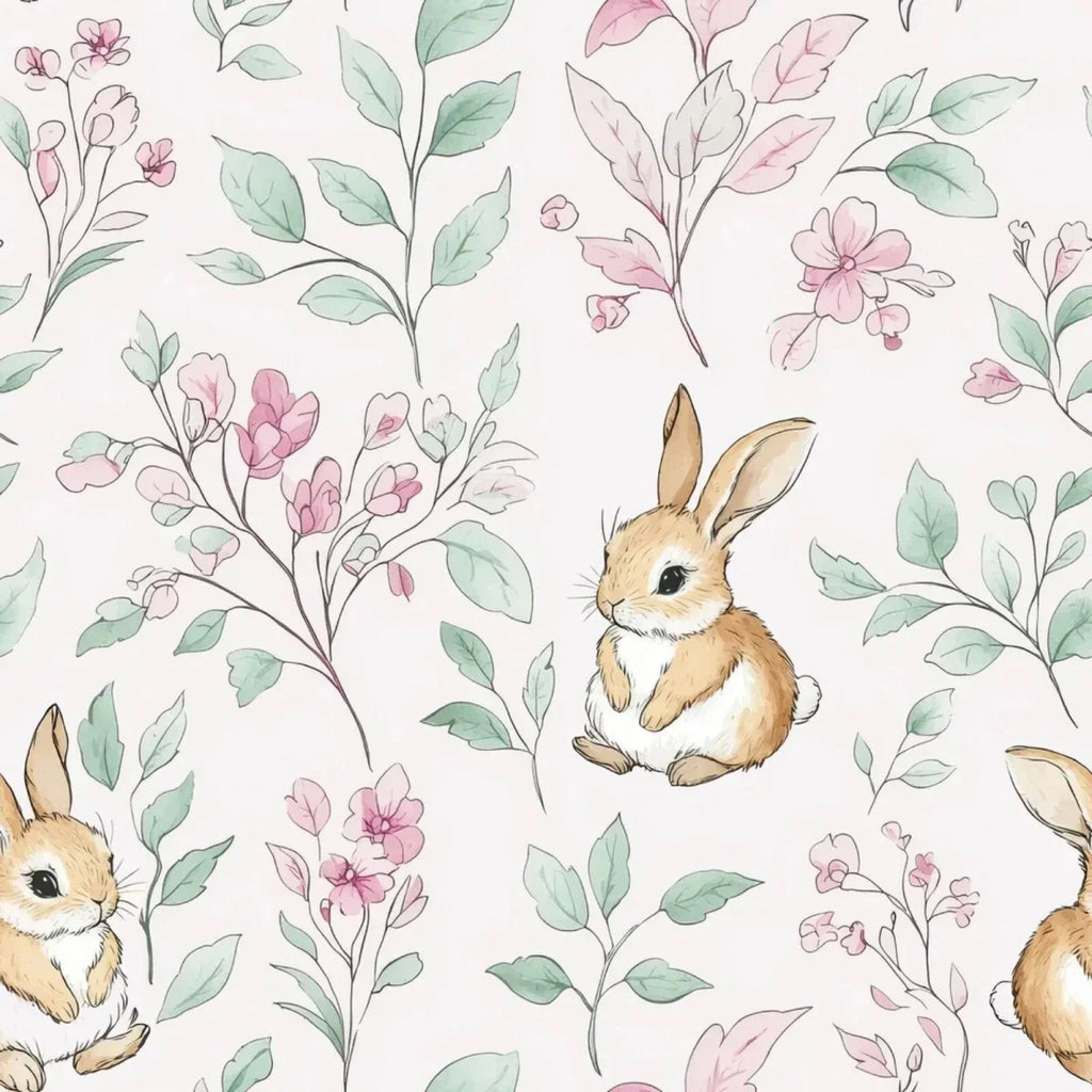 Live Vida Rabbits Mid Length Wall Drop - Pink