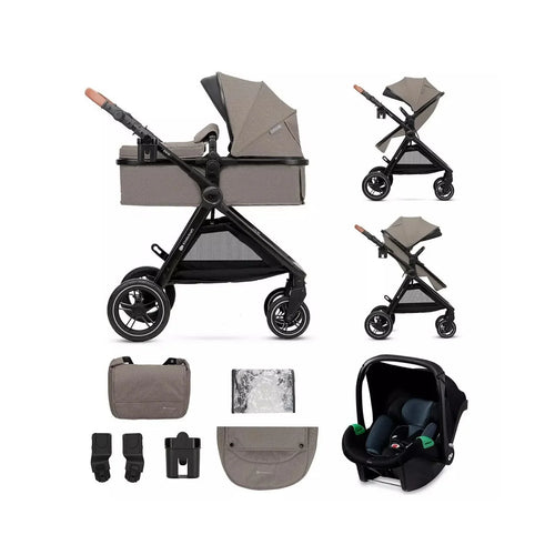 Kinderkraft Esme Pro 3-in-1 Travel System with Mink Pro Car Seat - Sand Beige