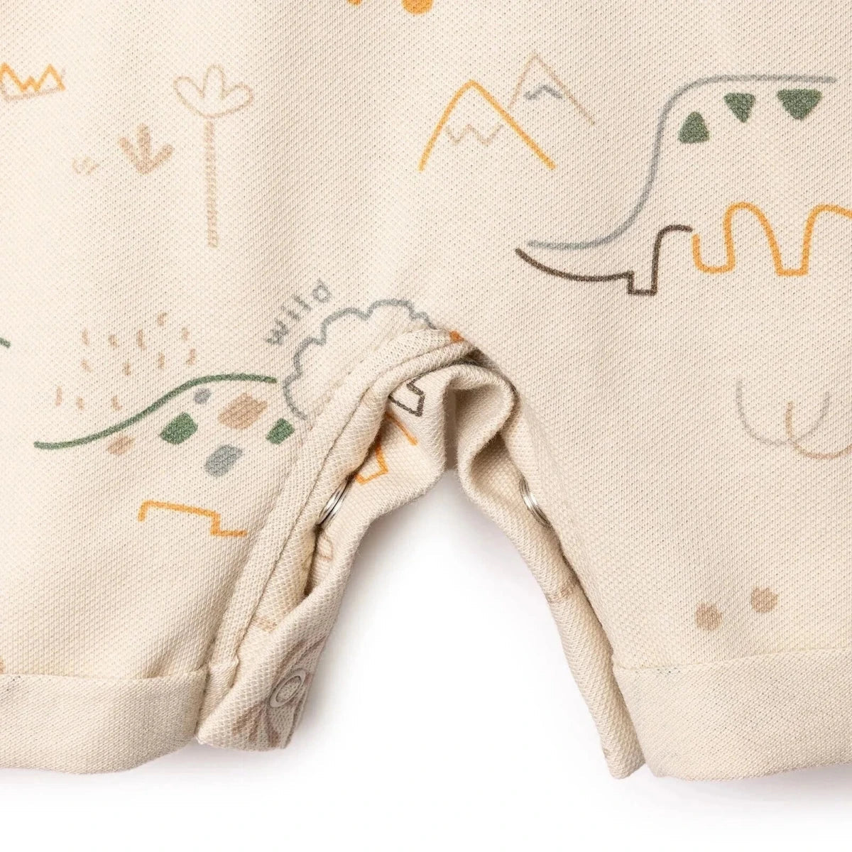 Bebetto Boys Short Dungarees & T-shirt - Beige