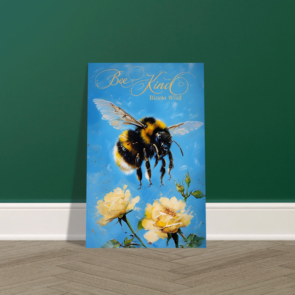 Bumblebee Flight Art Print – Vibrant Nature-Inspired Poster