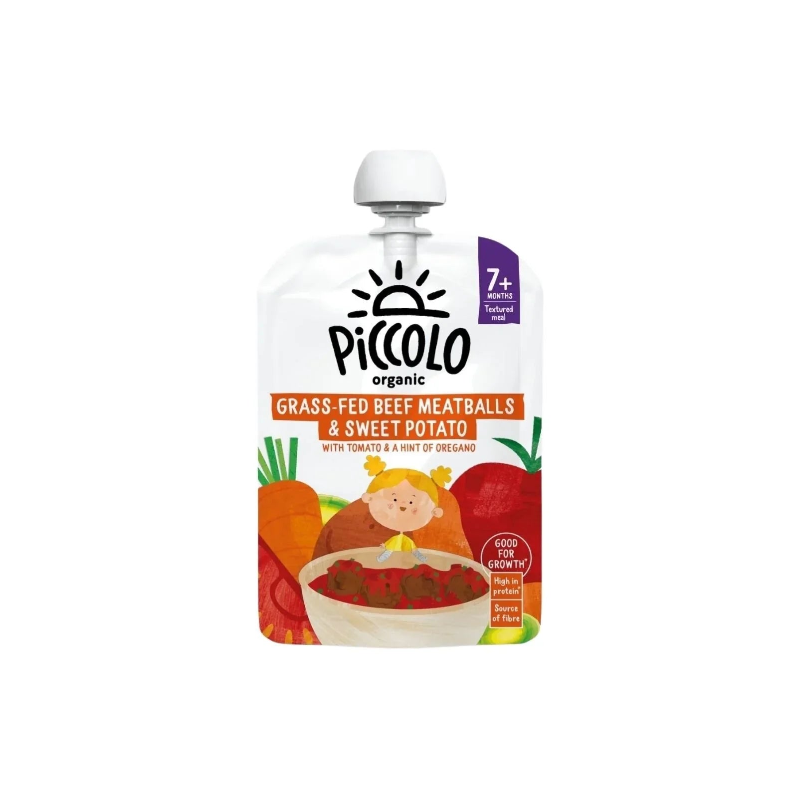Piccolo Organic Sweet Potato & Beef Meatballs 7+ months 130g