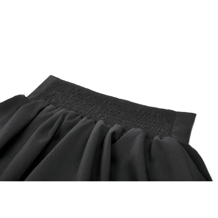 Dark in Love Black Ruffled Mini Skirt – High-Waisted Lolita Style