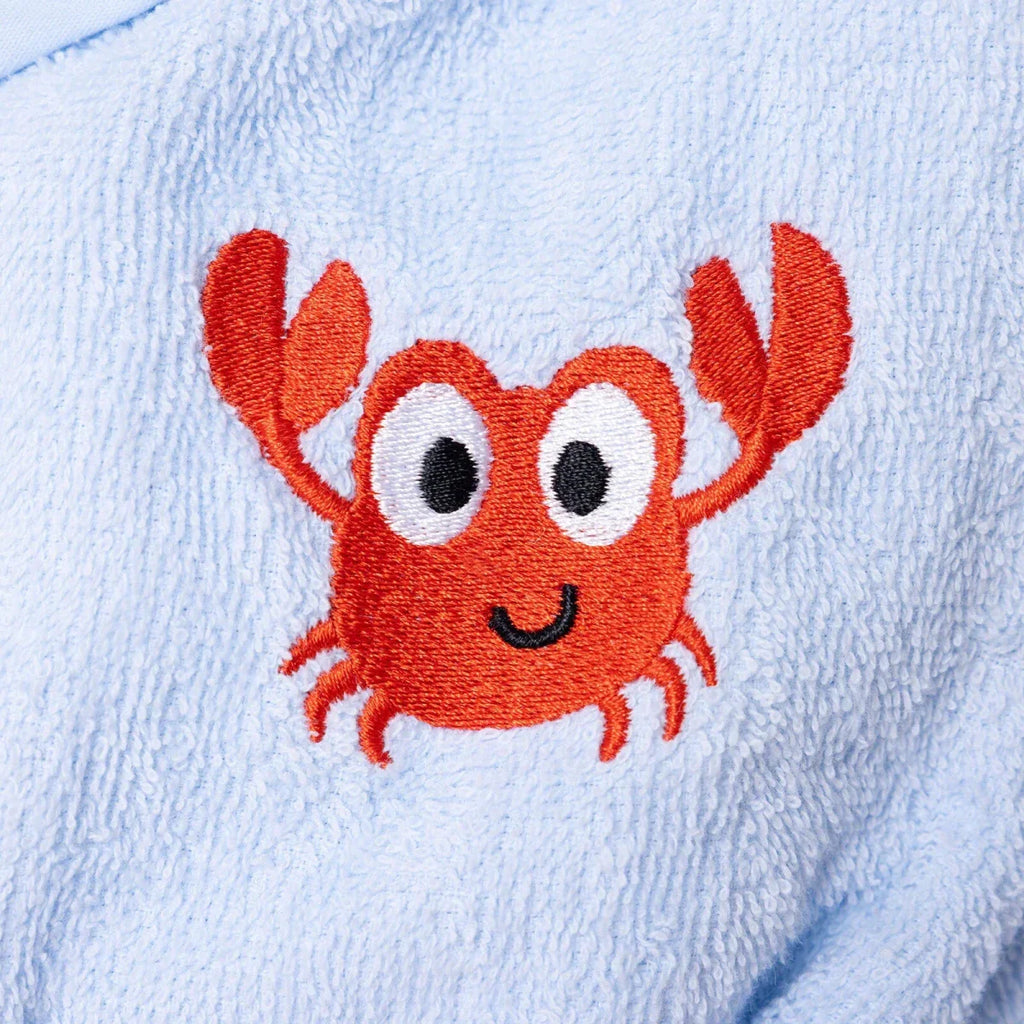Little Dreams Boy Baby Bathrobe - Blue