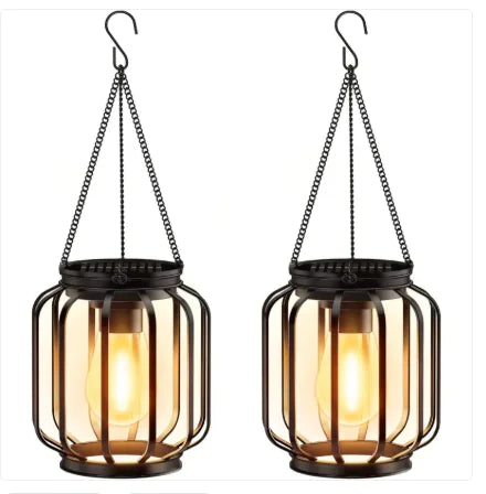 Solar Garden Metal Hanging Lamp