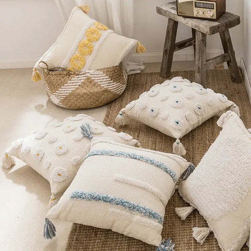 Bohemian Sofa Cushion Covers with Moroccan Style Design
