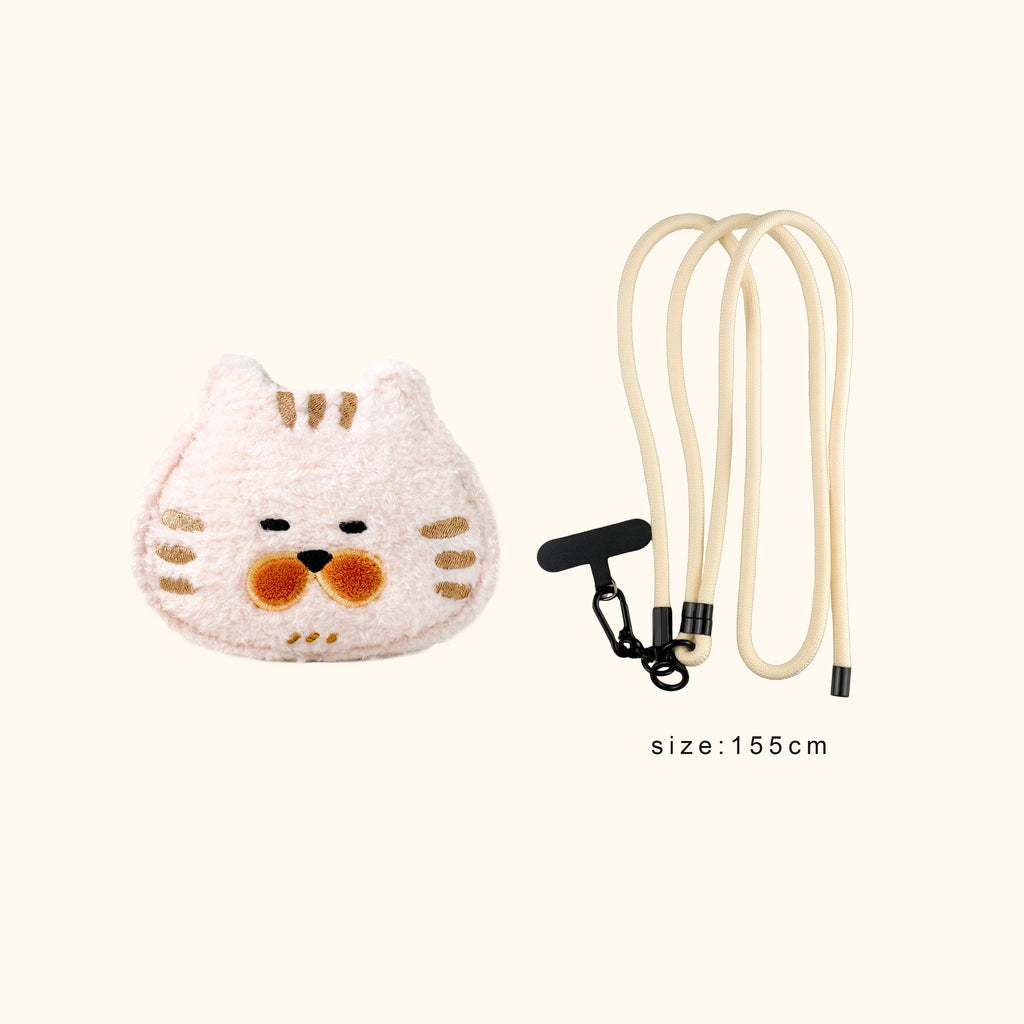 LuLuFun Studio Bellin Kitty Mini Plush Bag | Cute AirPods Pouch