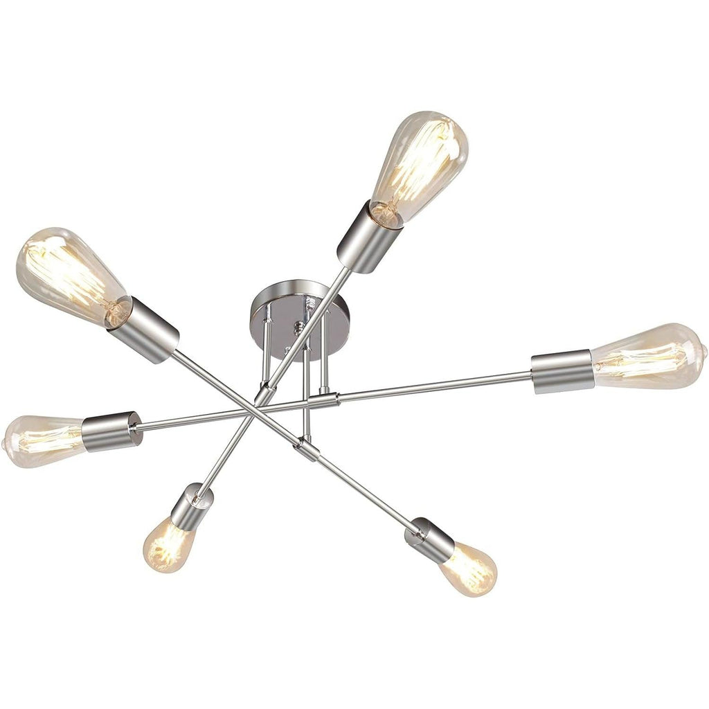 Massive Discounts Sputnik Ceiling Light – 6-Light Chrome Semi Flush