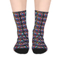 One Love Colorful Love Pattern Mid-Length Socks - Fun & Playful Gift for Any Occasion