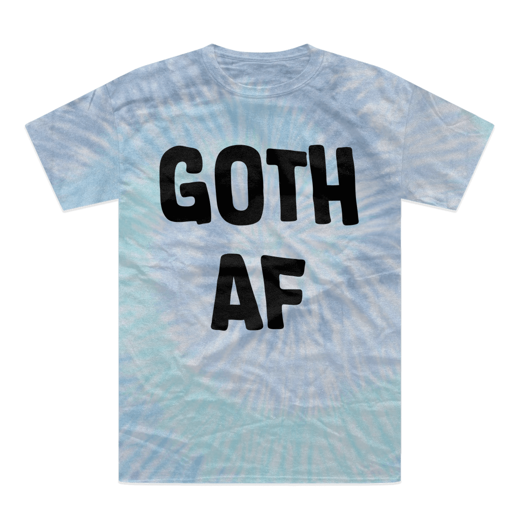 Gothic Attitude Goth AF Tie-Dye T-Shirt | 100% Cotton Unisex Tee