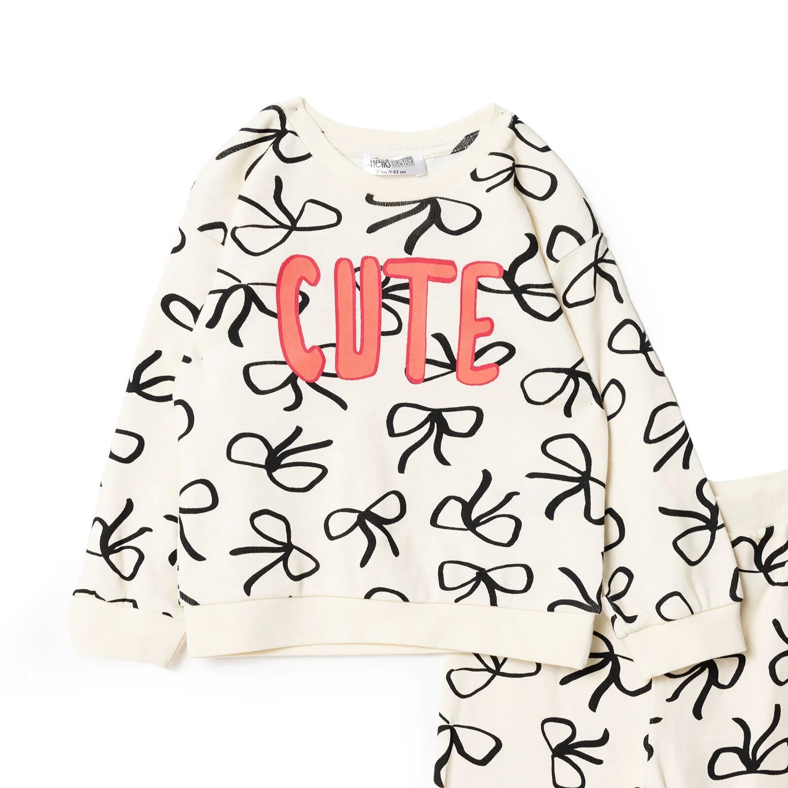 HelloBaby Jogging Set - Ecru Printed