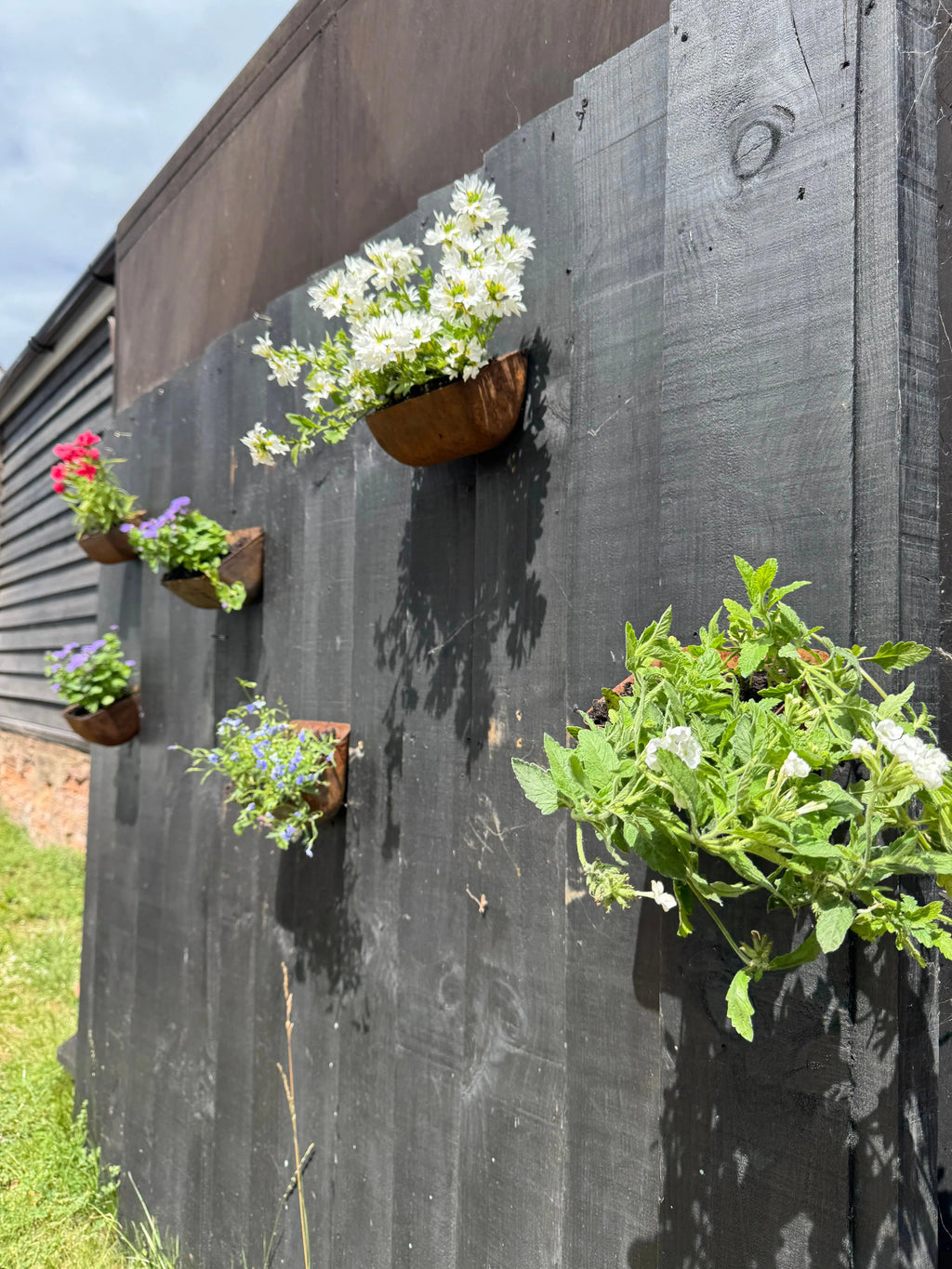 Rustic Warehouse Norfolk Vintage Metal Wall Mounted Planter & Key Holder