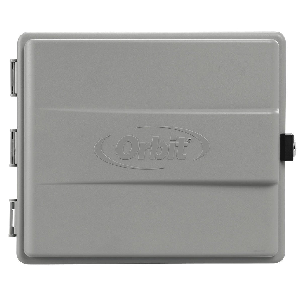 Orbit Outdoor Sprinkler Controller Cabinet with GFCI - Weatherproof Gray