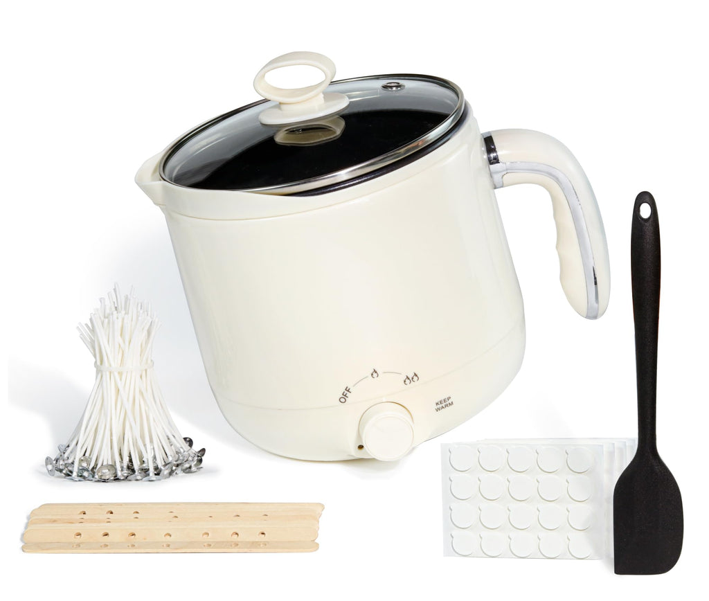 Jolof Store 1.8L Electric Wax Melter Kit for Candle Making - 60oz Capacity