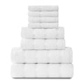 Gaveno Cavailia 8-Piece Boston Towel Bale Set | 100% Cotton - White