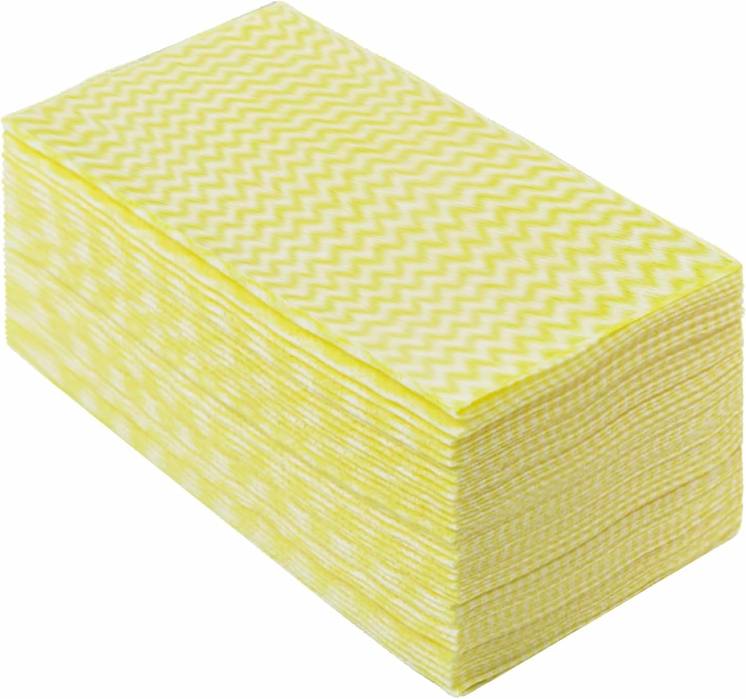 Peachicha All-Purpose J Cloths – Reusable & Absorbent, 40 Pack, Yellow