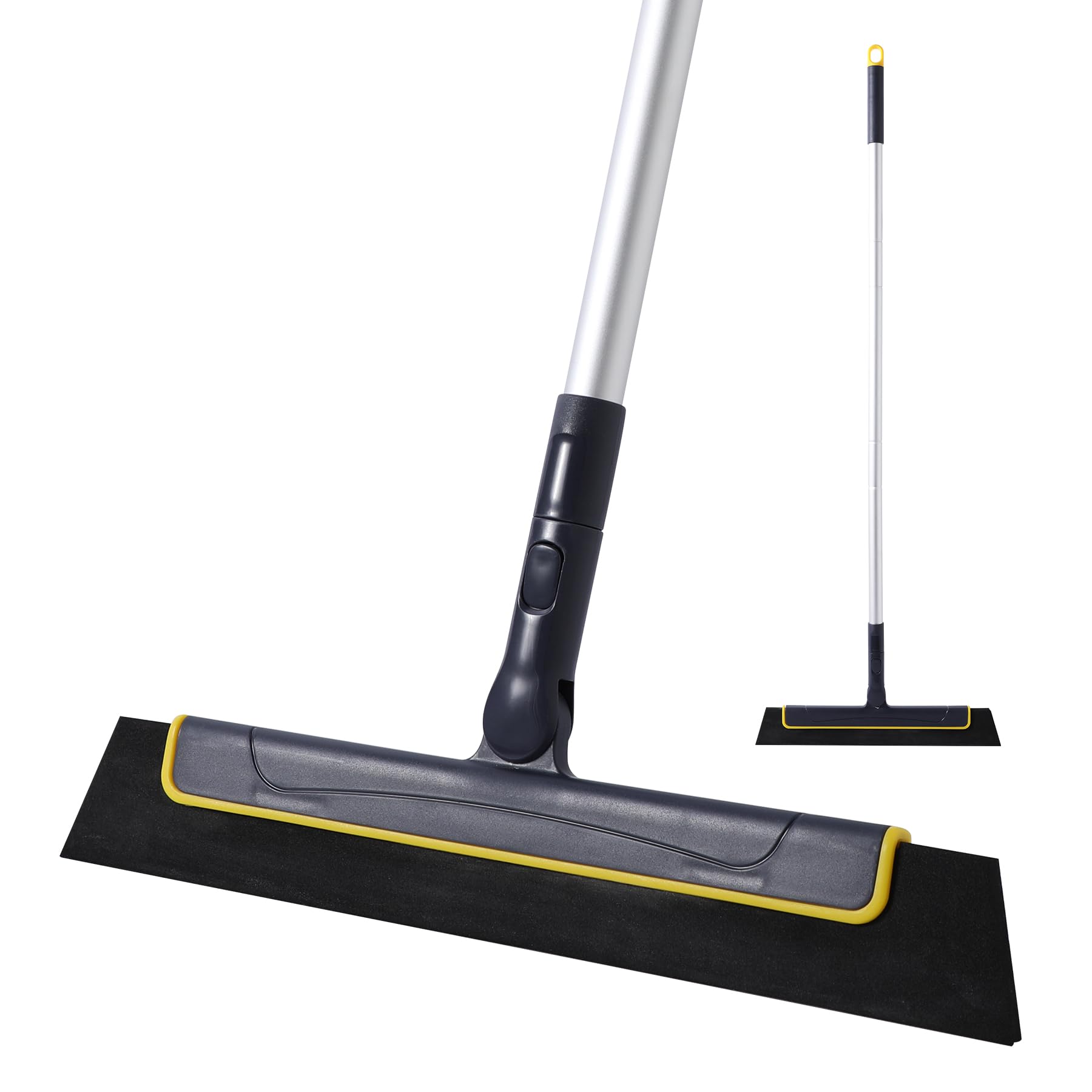 Floor Squeegee – 51in Adjustable Broom for Pet Hair and Tile