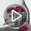 Jolof Store 10-Stem Artificial Silk Carnations | UV-Resistant Fake Flowers