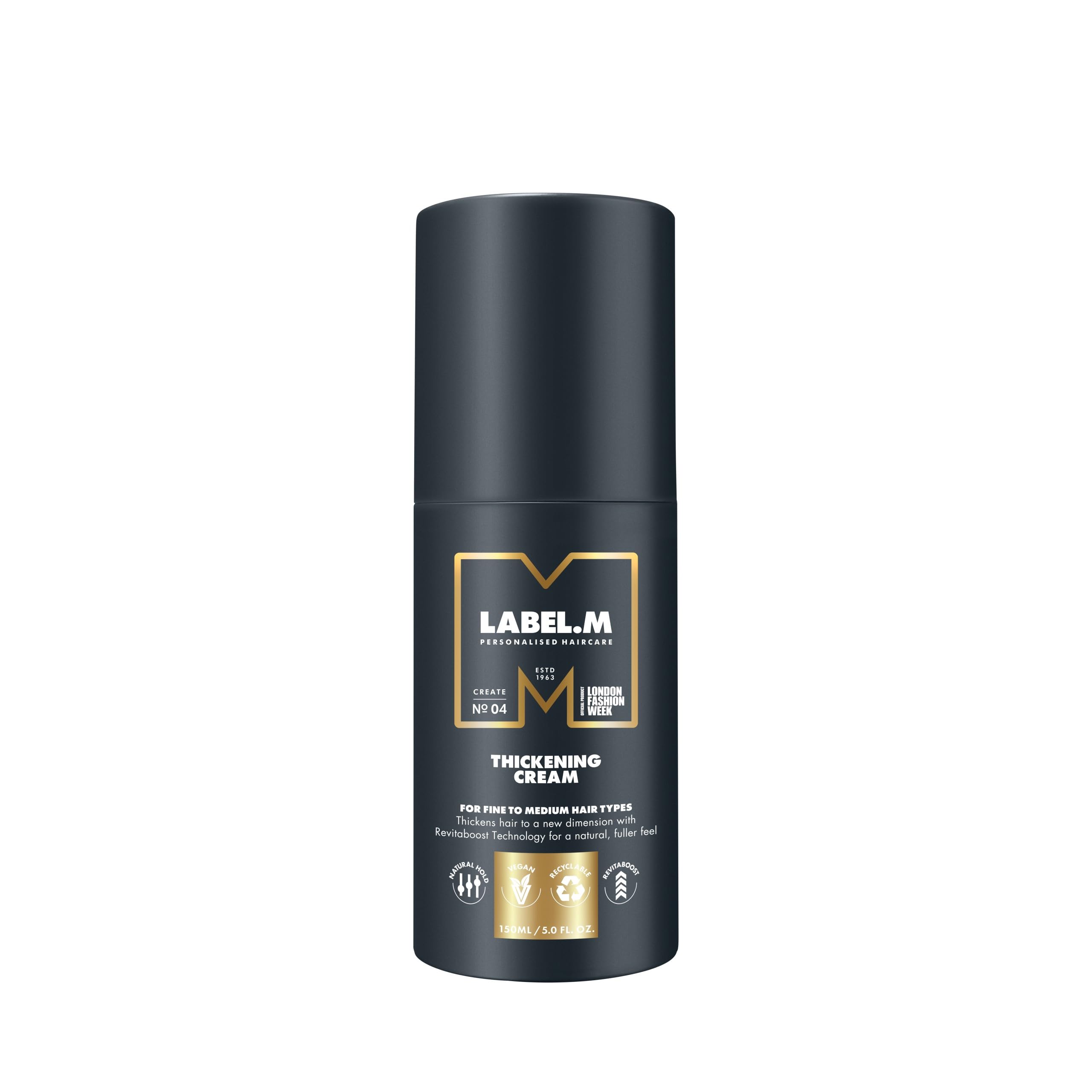 LABEL.M Thickening Cream 150ml – Heat-Activated Volumizing Hair Styler