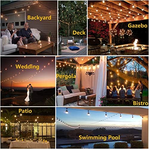 30M Outdoor Festoon String Lights – 30 Sockets & Shatterproof