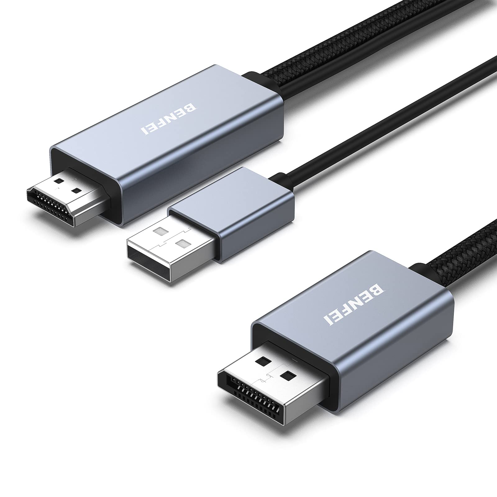 BENFEI HDMI to DisplayPort Cable – 4K@60Hz 1.8M Adapter for Gaming