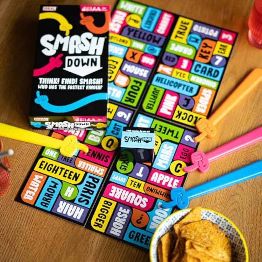 Ideal Smash Down Trivia Game – Fast-Paced Family Party Board Game