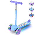 Tonbux 3 Wheel Kids Scooter – Light Up Folding Tri Scooter for Ages 3+ (Blue)